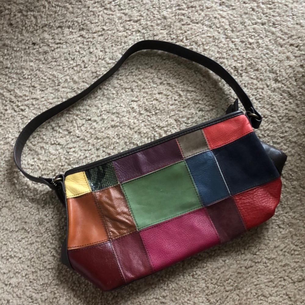 Wilson leather patchwork purse